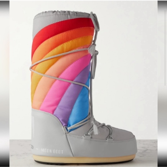 Moon Boot Icon Rainbow Snow Boots - Picture 3 of 10